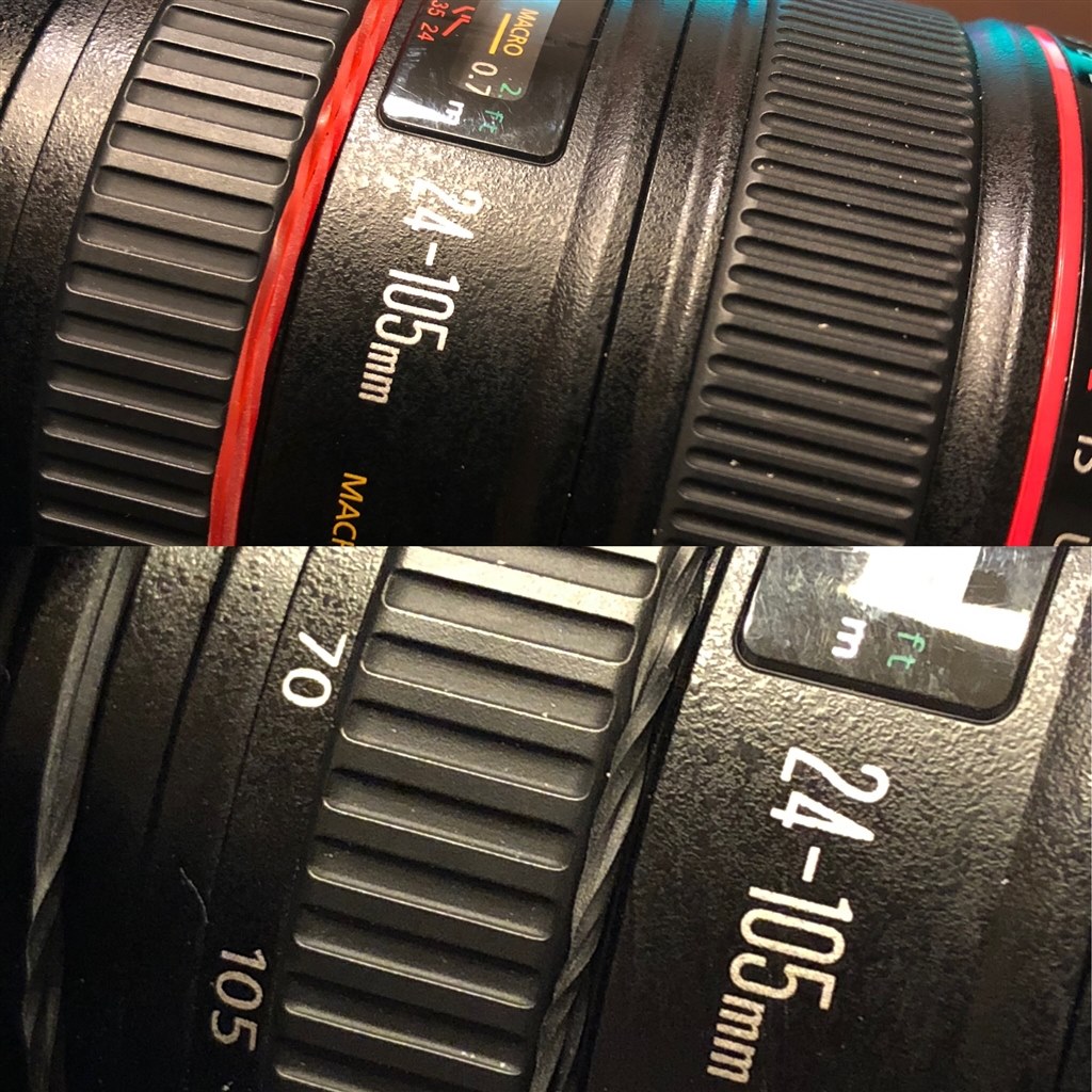 ズームリングのゆるさを輪ゴムで調整』 CANON EF24-105mm F4L IS USM 