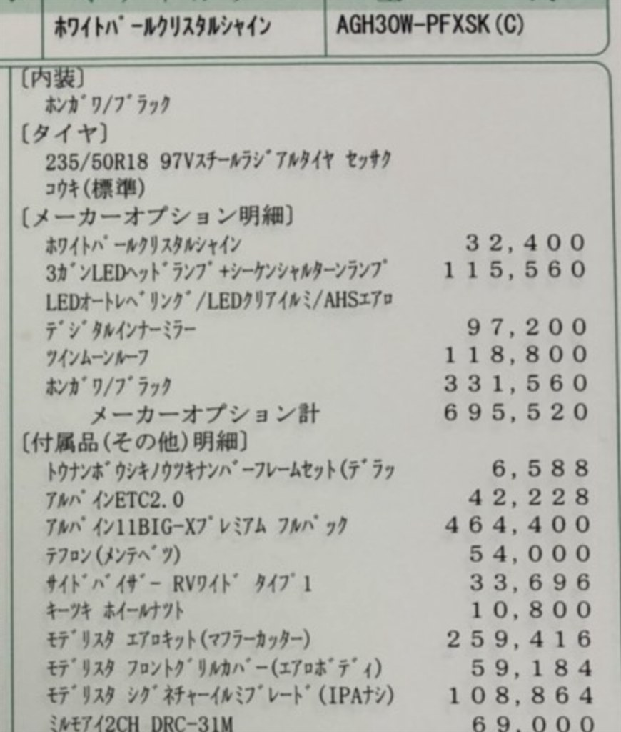 モデリスタエアロ納期遅れ トヨタ アルファード 2015年モデル のクチコミ掲示板 価格 Com