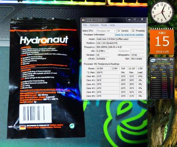 発熱に関してまとめ＆ちょっとだけOCも』 インテル Core i7 9700K BOX