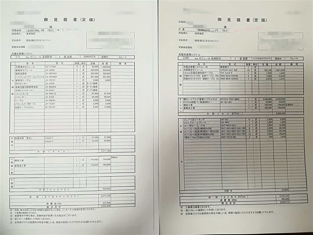 太陽光発電&蓄電池 見積書適正か？』 クチコミ掲示板 - 価格.com