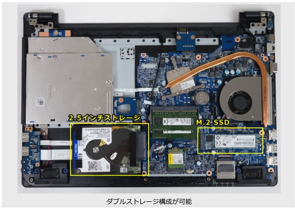 BDドライブへの換装』 マウスコンピューター LuvBook LB-F552XN-SH2 
