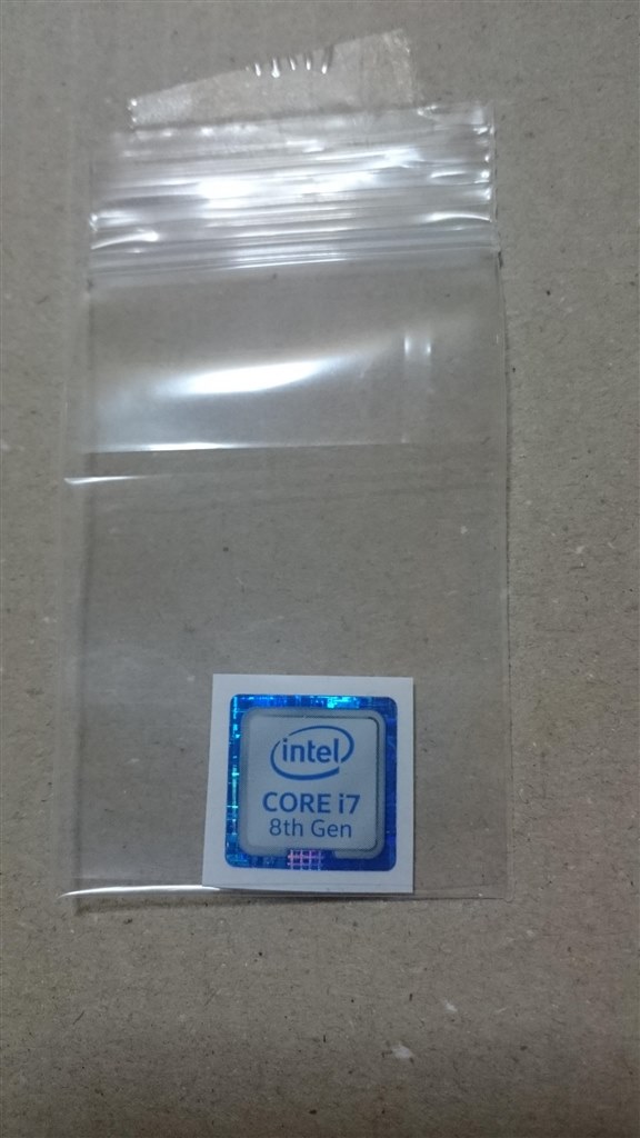 BOXのエンブレムシール』 インテル Core i7 8700K BOX の ...