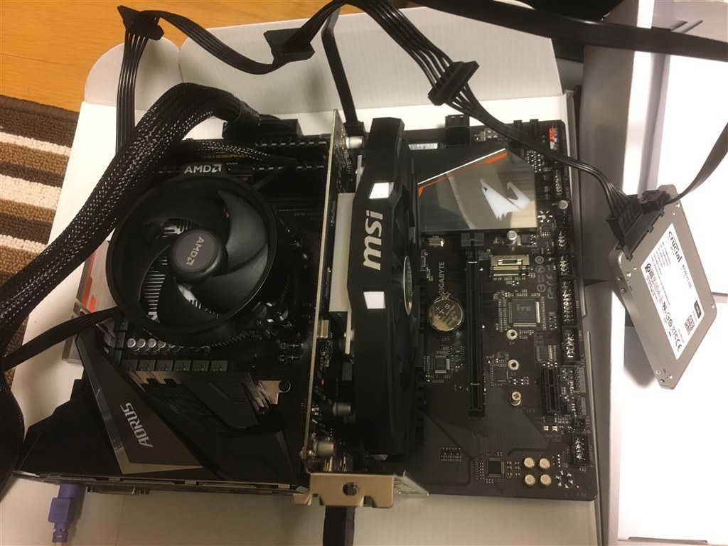 BIOSが立ち上がりません』 GIGABYTE B450 AORUS ELITE [Rev.1.0] の 