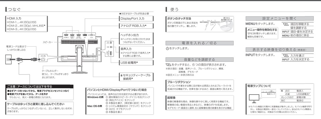 HDMIの入力自動切換えについて』 IODATA LCD-M4K282XB [28インチ