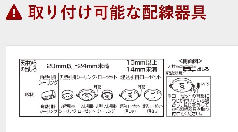 出しろ9 引掛埋込ローゼットへのシーリングライト取り付け方 クチコミ掲示板 価格 Com