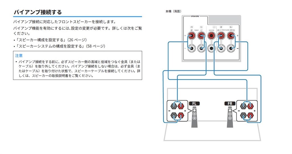 バイワイヤ リング つなぎ 方 ストア