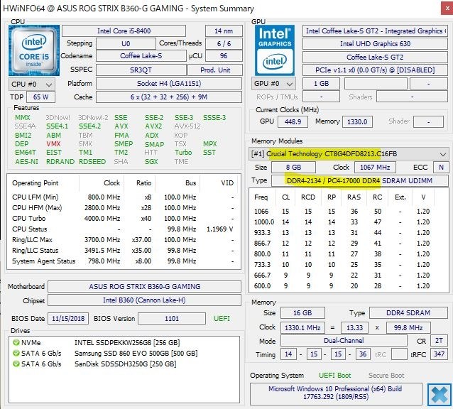 メモリーの追加』 Dell Vostro 15 3000(3578) ベーシック Core i3