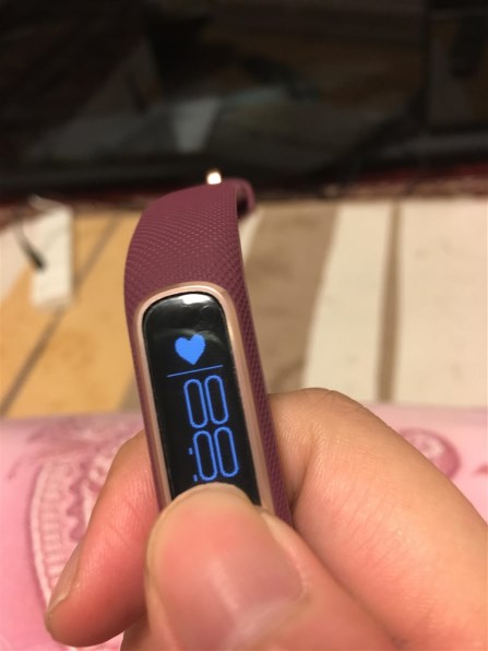 【Garmin】ガーミン vivosmart4 レギュラー（本体とケーブルのみ） ガーミン vivosmart 4 レギュラー 010-01995-64 [Blue Silver]投稿画像