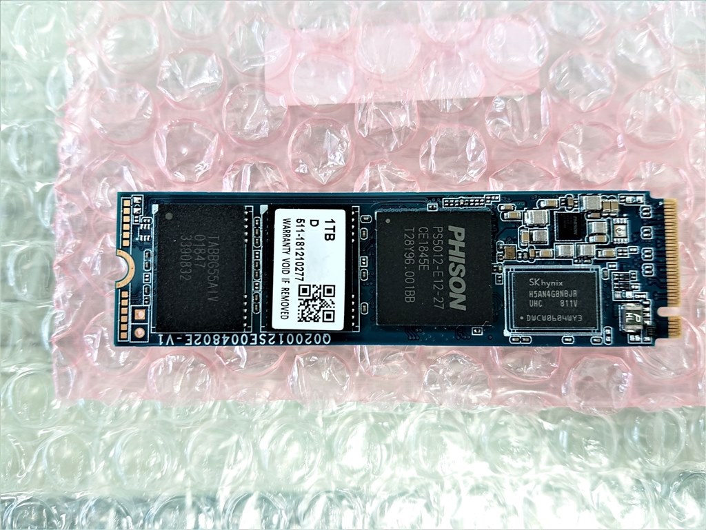 ジャンク NVMe 1TB PS5012-E12 1TB ELECOM 高けれ 1TB