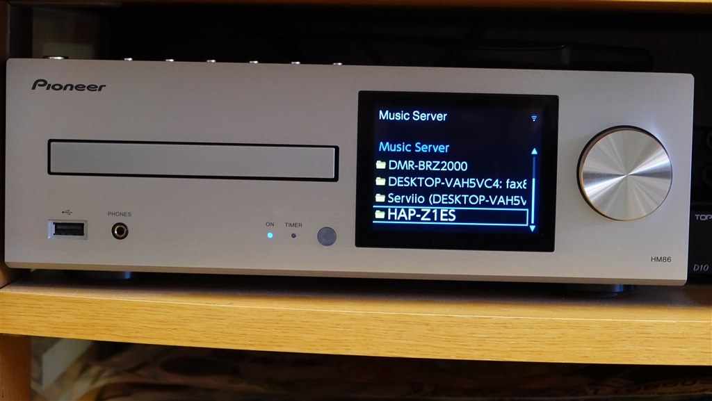 外付けHDDに録りためて本機で再生したい』 パイオニア XC-HM86 外付けHDDに録りためて本機で再生したい』 パイオニア XC-HM86
