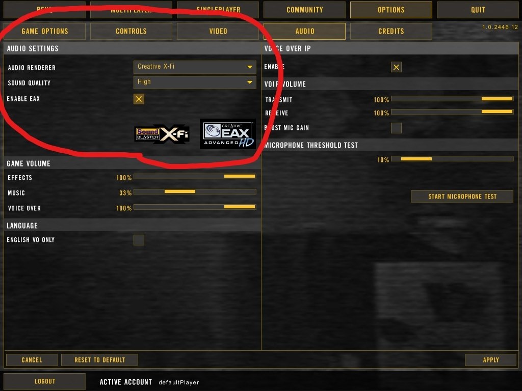 Battlefield 2 の音響設定 X Fi と Eax Hd に対応 Creative Pcie Sound Blaster Z Sb Z のクチコミ掲示板 価格 Com