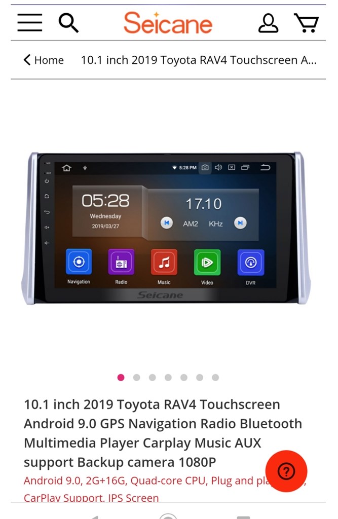 10.1 inch ナビ が海外では手に入る？』 トヨタ RAV4 2019年モデル の