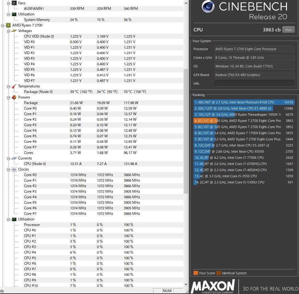 intelの競合製品に比べて』 AMD Ryzen 7 2700 BOX のクチコミ掲示板