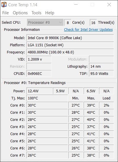 最高 50 Core Temp 見方 画像ブログ