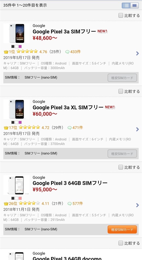 1日過ごした電池保ちについて Google Google Pixel 3a Simフリー のクチコミ掲示板 価格 Com