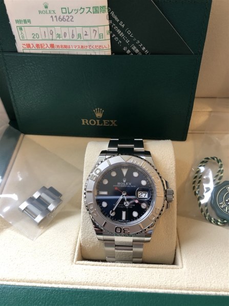 ロレックス ヨットマスター 116622 [オイスターブレスレット ブルー