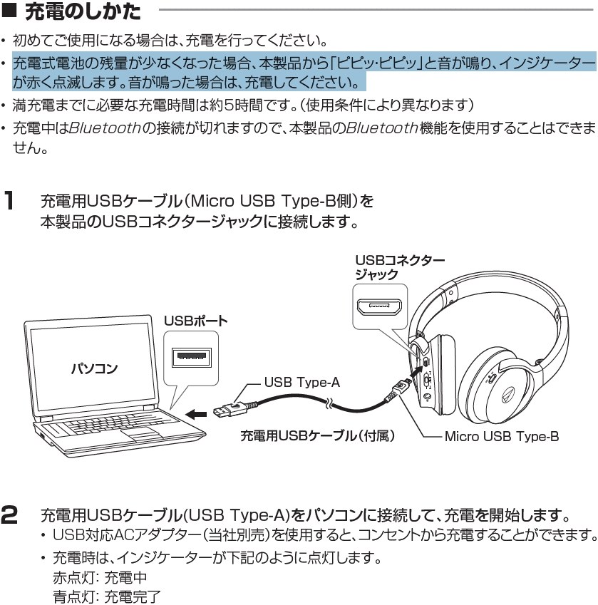 充電がなくなるサイン音（声）について。』 オーディオテクニカ Sound