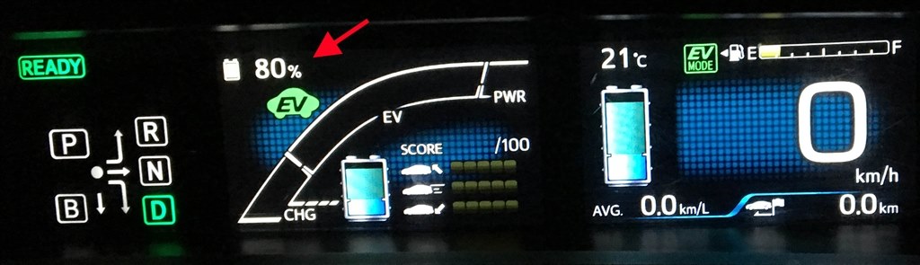 充電時のev走行可能距離表示 トヨタ プリウスphv 17年モデル のクチコミ掲示板 価格 Com