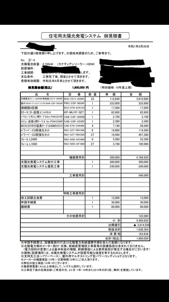 カナディアンソーラー見積り診断お願いします』 クチコミ掲示板 - 価格.com