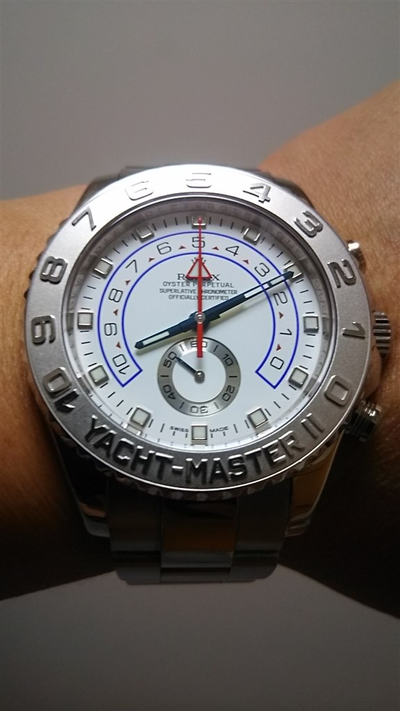 青針のホワイトゴールド』 ロレックス ヨットマスター II 116689