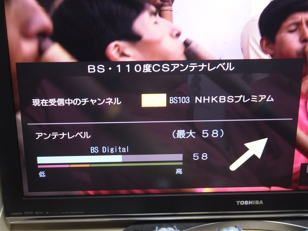 Bs アンテナ レベル 最大 値