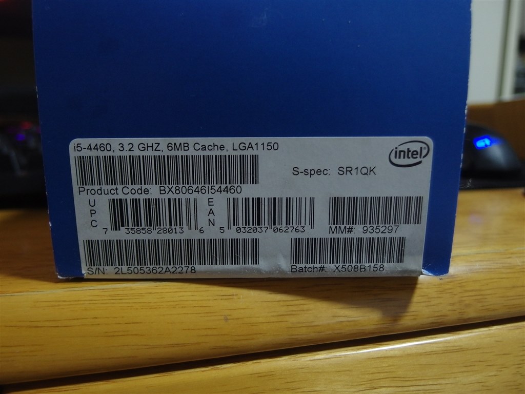 ステッピングの判別方法を教えて下さい』 インテル Core i5 9400F BOX のクチコミ掲示板 - 価格.com