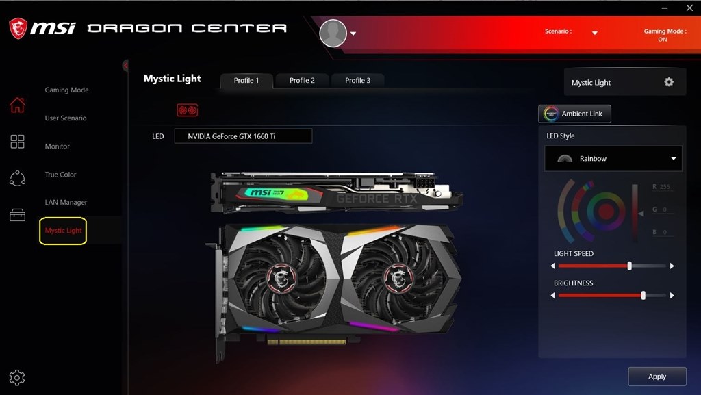 msi dragon center please change product name