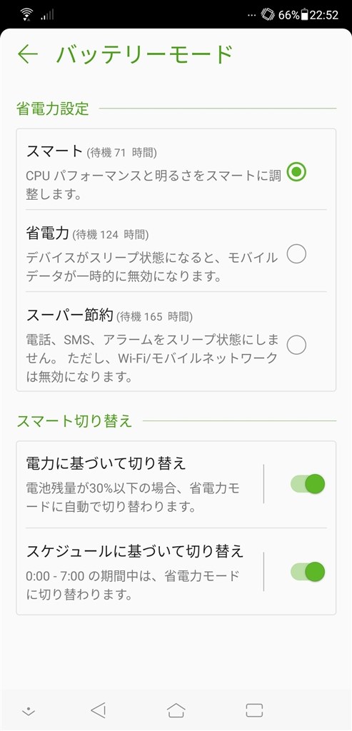 バッテリーモードについて Asus Zenfone 5 Simフリー のクチコミ掲示板 価格 Com