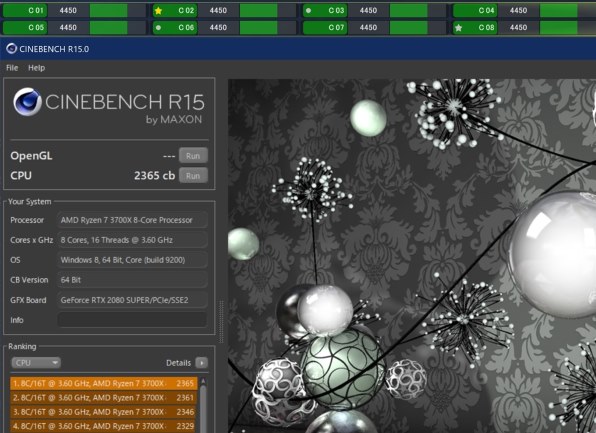 3700X 単コア 4.625GHz で CPU MARK シングル 3300 超え！』 AMD