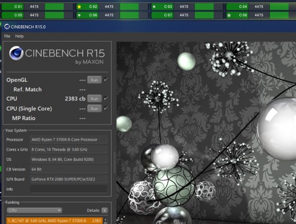 3700X 単コア 4.625GHz で CPU MARK シングル 3300 超え！』 AMD