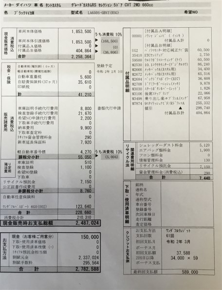 新車の見積もりは ダイハツ タントカスタム 19年モデル のクチコミ掲示板 価格 Com