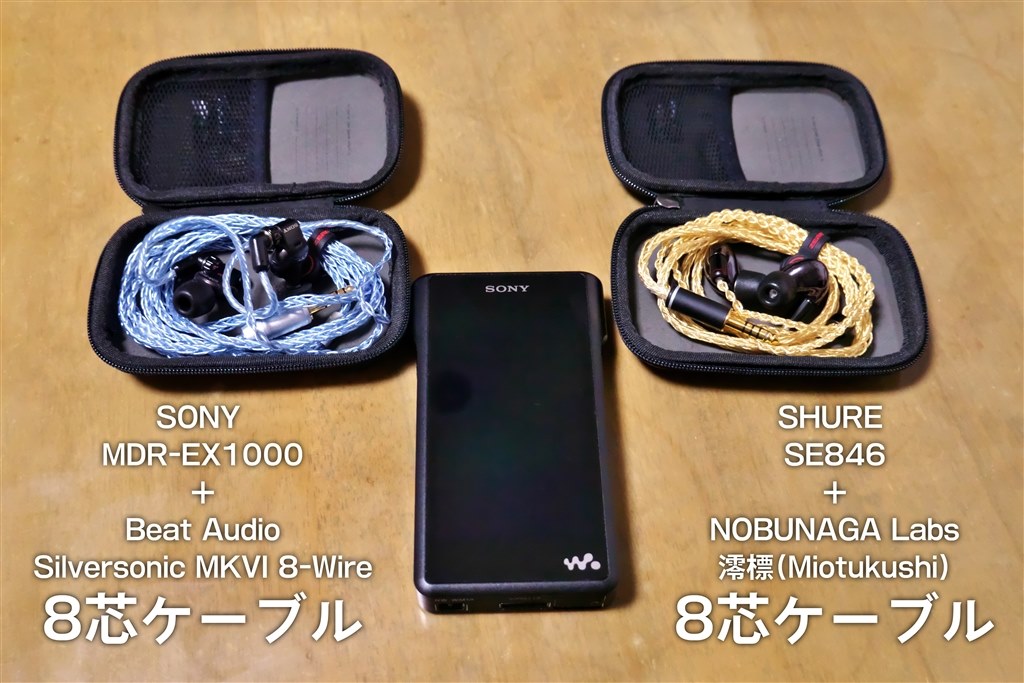 イヤホンケーブルを8芯に変更 Sony Nw Wm1a 128gb のクチコミ掲示板 価格 Com