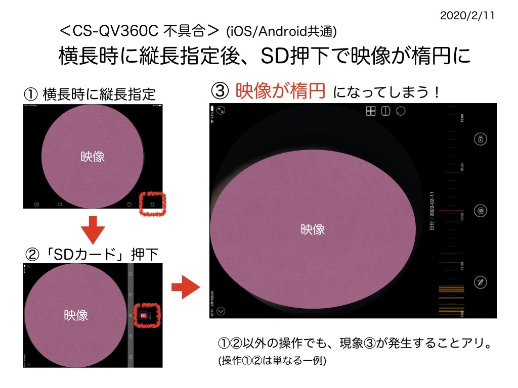 不具合に対するプラネックス社の対応状況一覧』 PLANEX スマカメ360