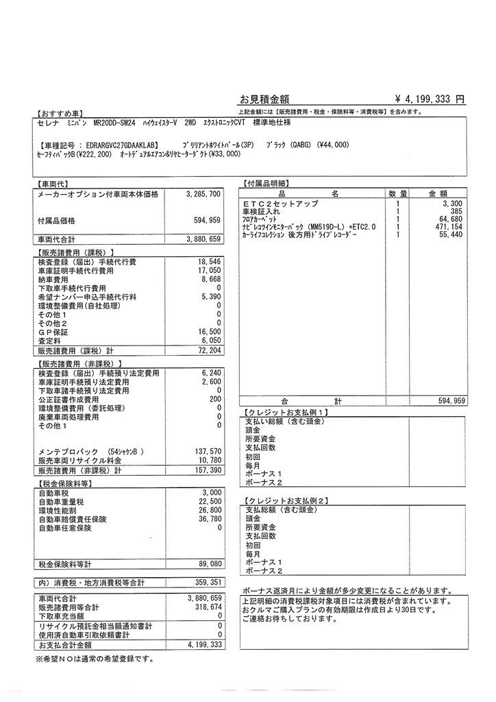 見積診断お願いします』 日産 セレナ のクチコミ掲示板 - 価格.com