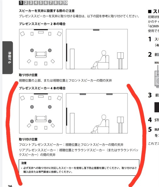 ヤマハ スピーカー 配置