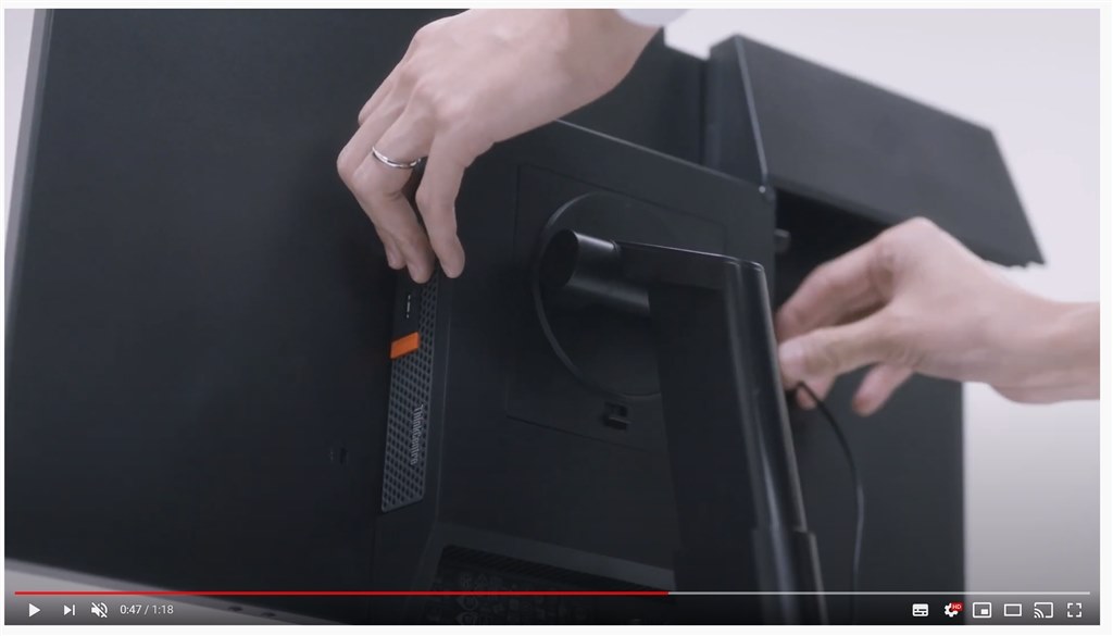 ThinkCentre Tiny-in-One 22からの別モニターへの2画面設定』 Lenovo
