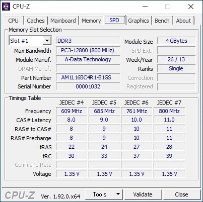 初めての増設、メモリー購入』 キングストン KVR16LS11/8 [SODIMM