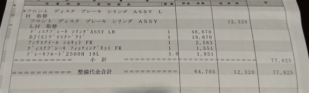 ブレーキ関係の部品交換について質問です クチコミ掲示板 価格 Com