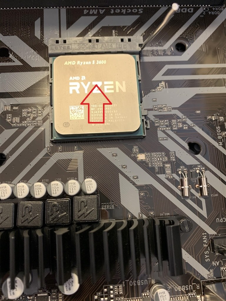 CPUがソケットからどう頑張っても外れません』 AMD Ryzen 5 3600 BOX