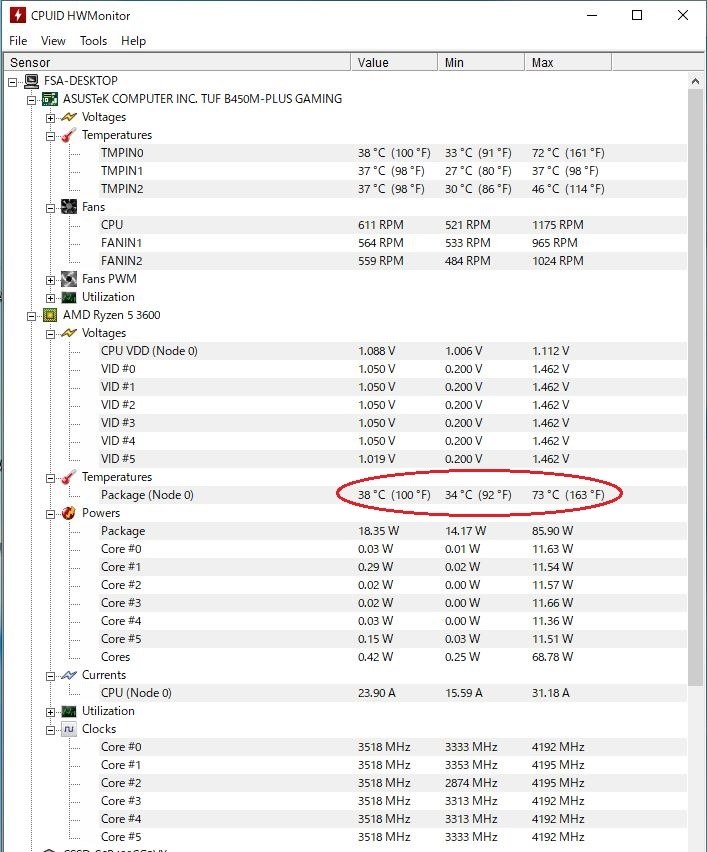 CPU：Ryzen5 3600 正常動作品