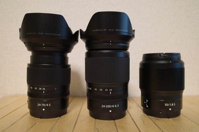 物理的なサイズ比較です。』 ニコン NIKKOR Z 24-200mm f/4-6.3 VR の