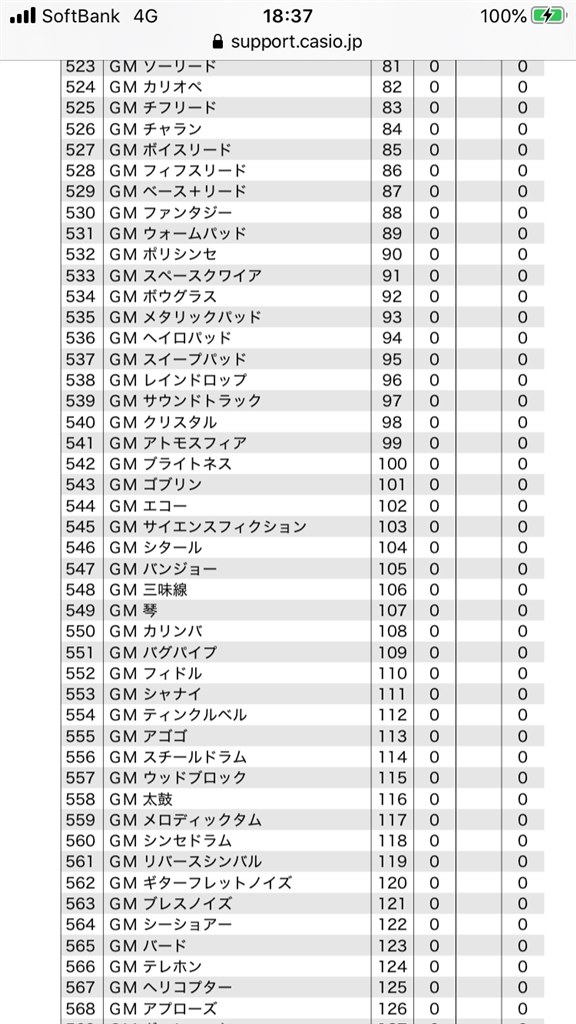 内蔵の音について』 カシオ Casiotone 光ナビゲーションキーボード LK