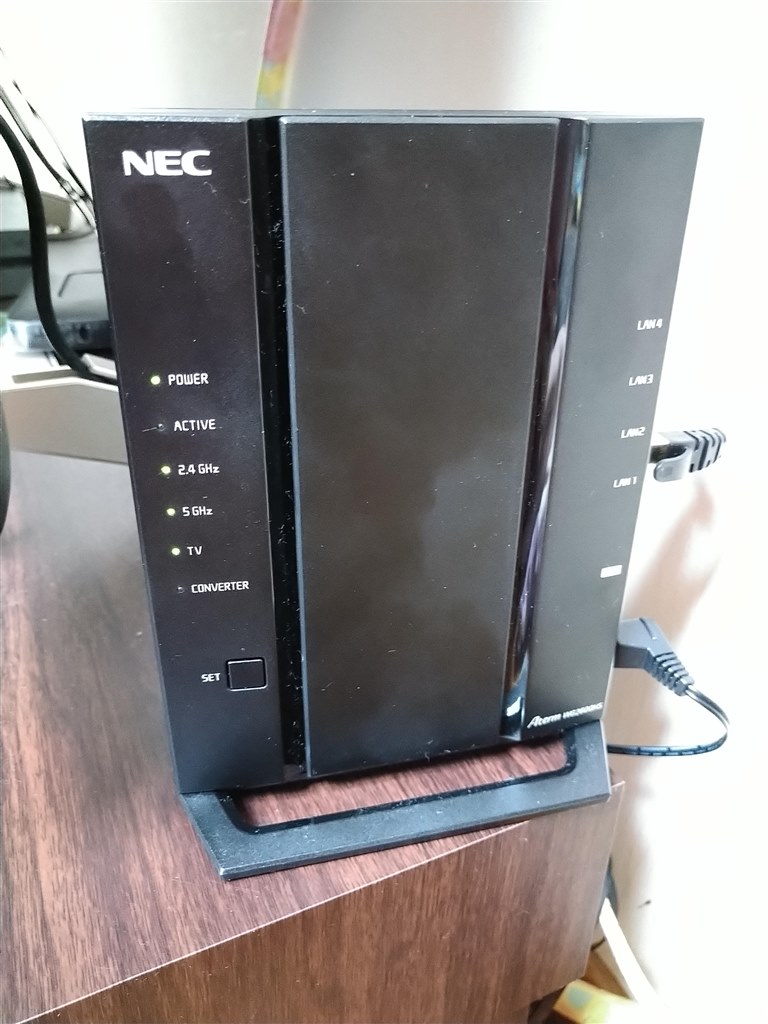 昨日からインターネット接続ができなくなりました』 NEC Aterm