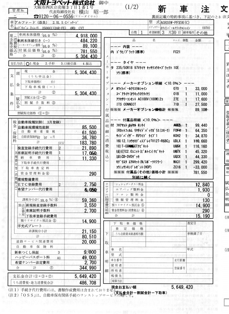 タイプゴールド購入検討中です トヨタ アルファード 15年モデル のクチコミ掲示板 価格 Com