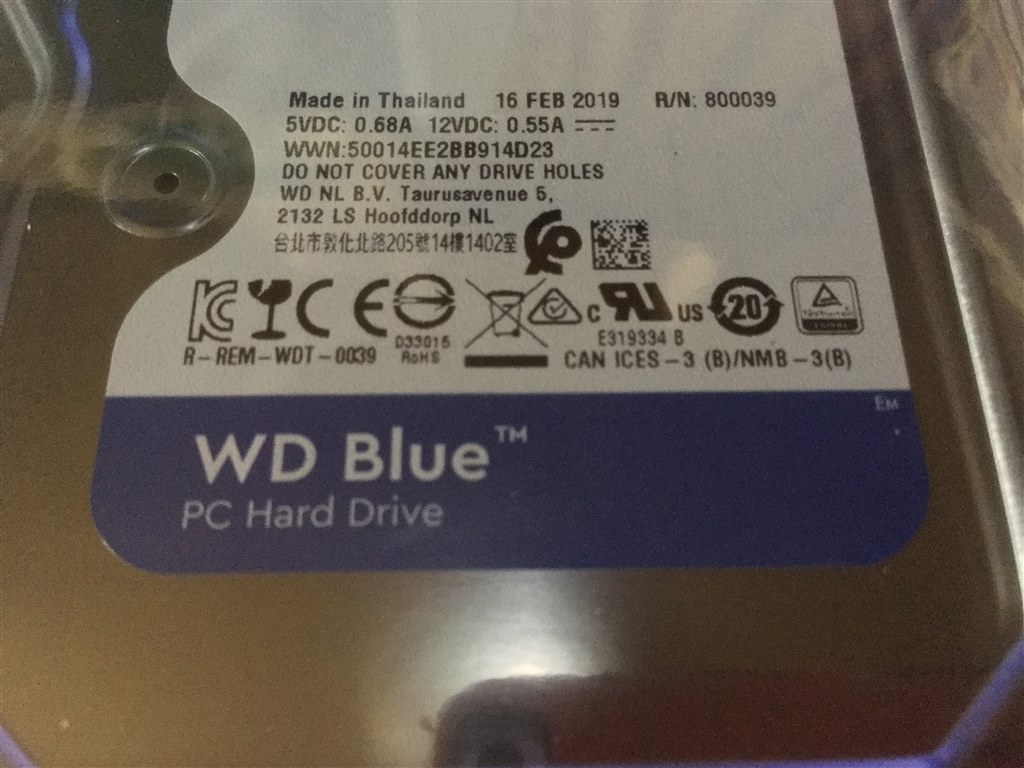中古で購入しました。』 WESTERN DIGITAL WD5000AZLX [500GB SATA600 7200] のクチコミ掲示板 -  価格.com