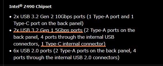 フロントパネルUSB 3.2 type-cへの接続について』 MSI MPG Z490 GAMING