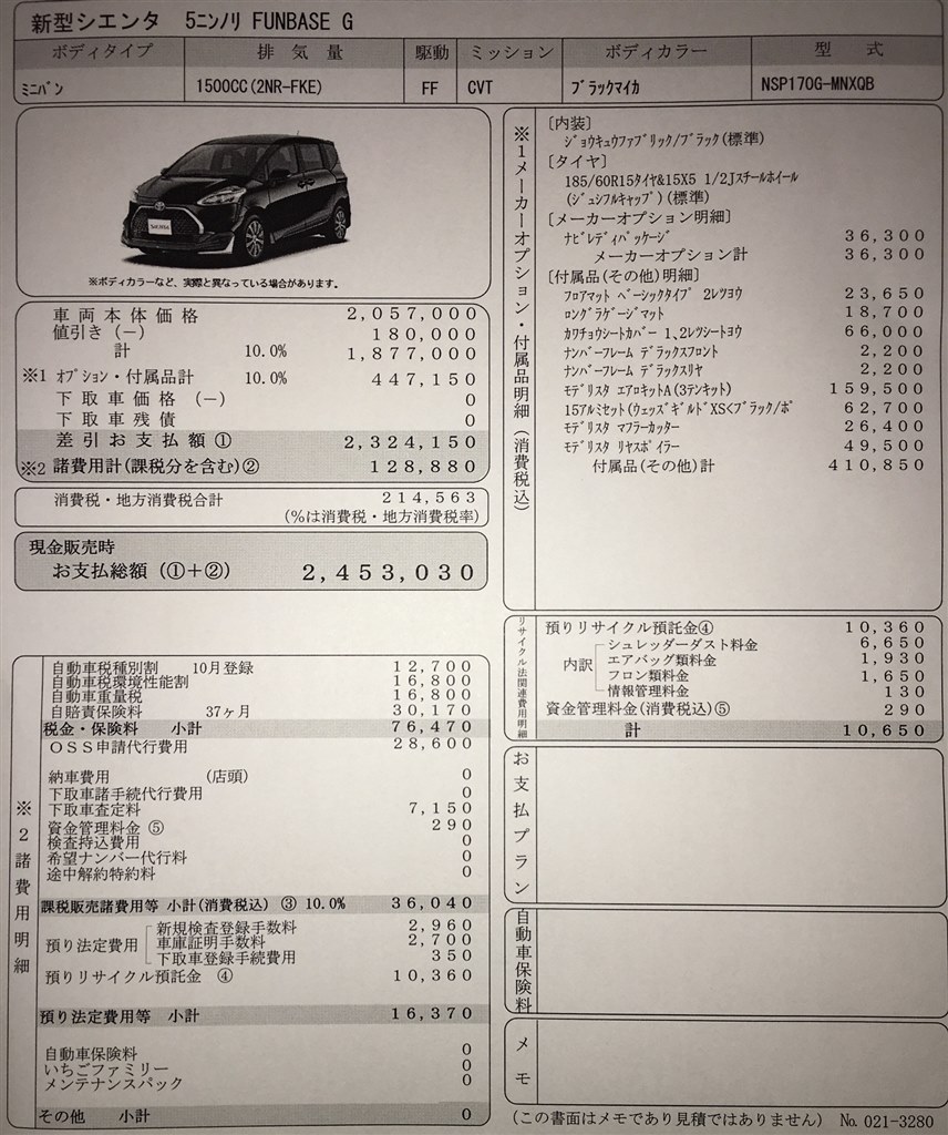 初めての新車購入検討 見積診断お願いします トヨタ シエンタ 15年モデル のクチコミ掲示板 価格 Com