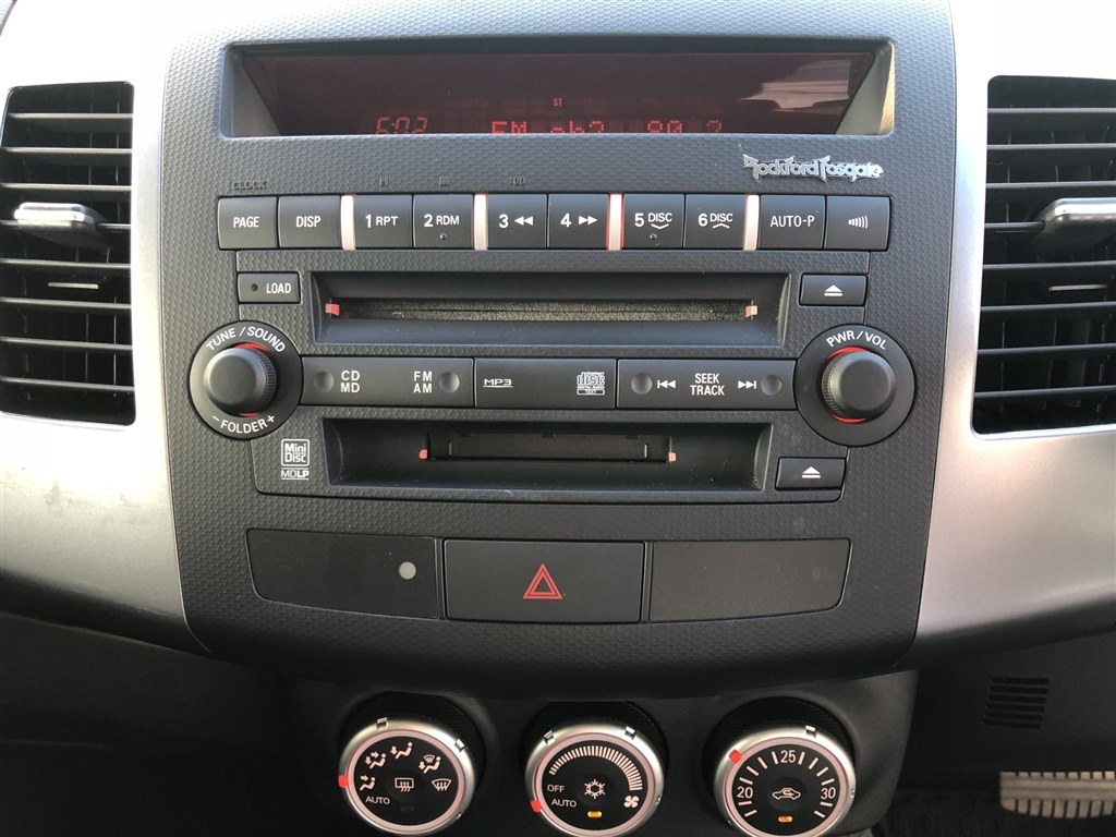 三菱 CW5W アウトランダー 前期 ロックフォード ウーファースピーカー アンプ 8点セット　 CW5W アウトランダー 純正 Rockford ロックフォード スピーカー