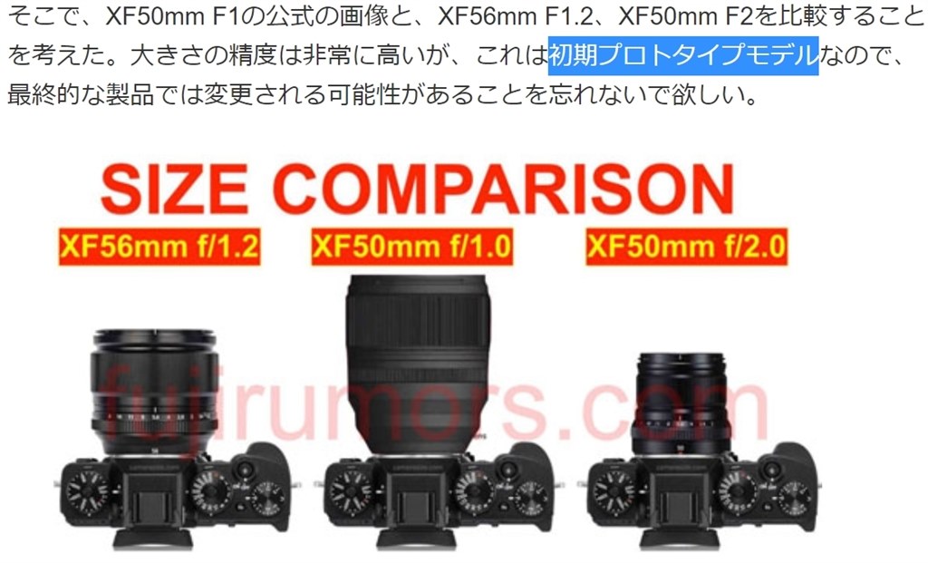 XF50mmF1.0が9月24日発売になります』 富士フイルム フジノンレンズ XF50mmF2 R WR [ブラック] のクチコミ掲示板 