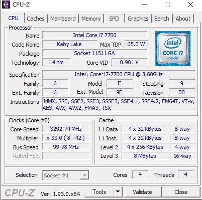 インテル Core i7 7700 BOX 価格比較 - 価格.com